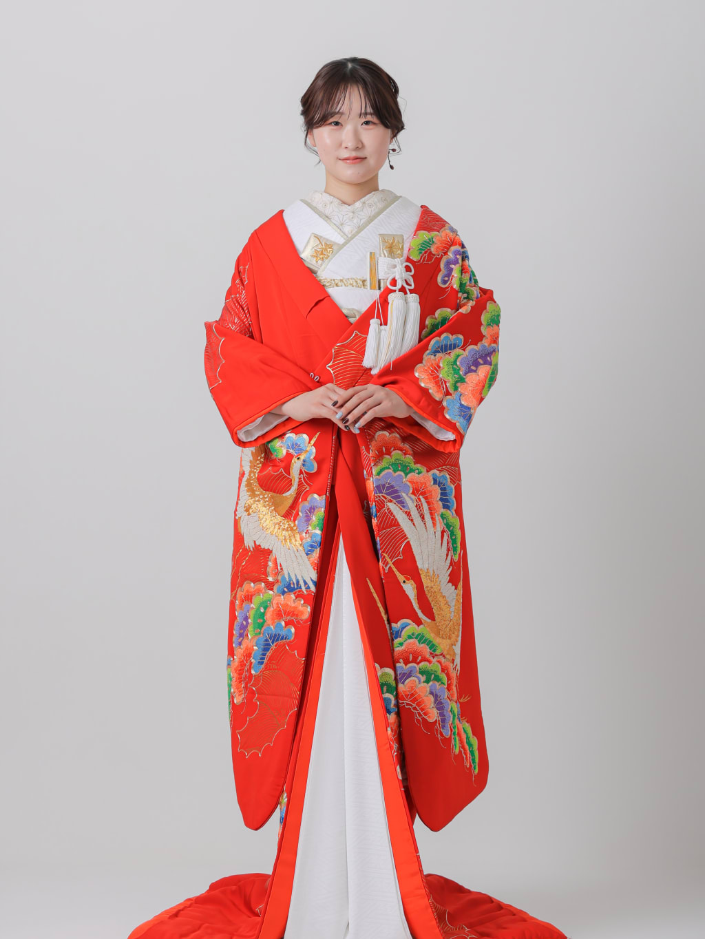 金襴 宝尽光琳鶴/ネイビー | デコルテフォトグラフィー | 前撮り