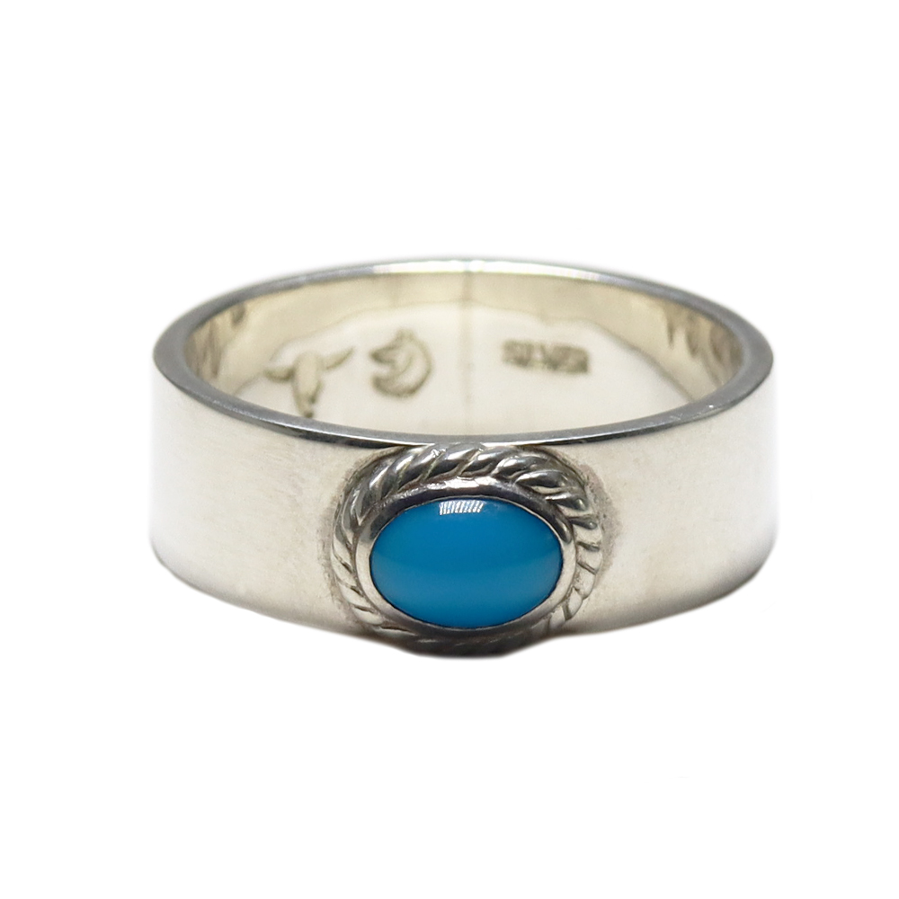 TADY&KING平打ちリングSV銀縄ターコイズ ALL ITEM TADY＆KING ONLINE STORE