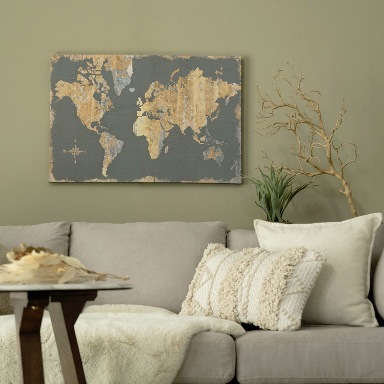 複数購入割引⭕️ アンティーク フレーム マップ 地図 ウォールアート