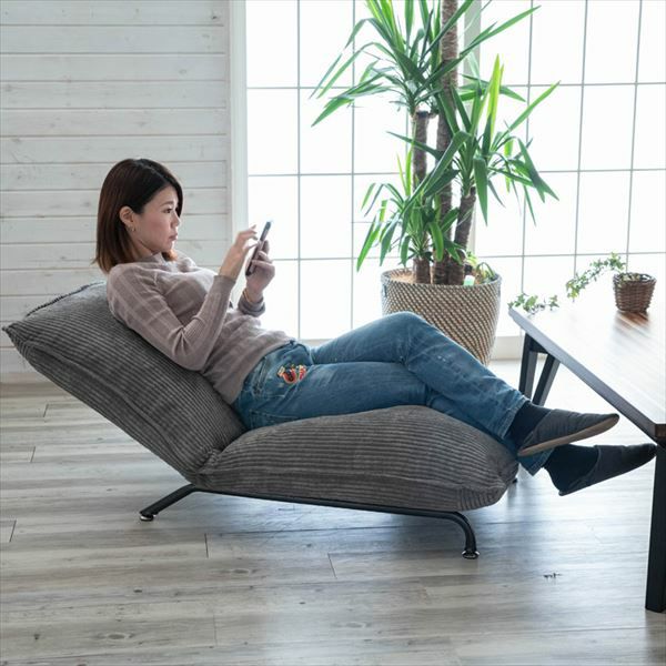 グレー リクライニングソファ 一人掛け座椅子 グレー リクライニング 1