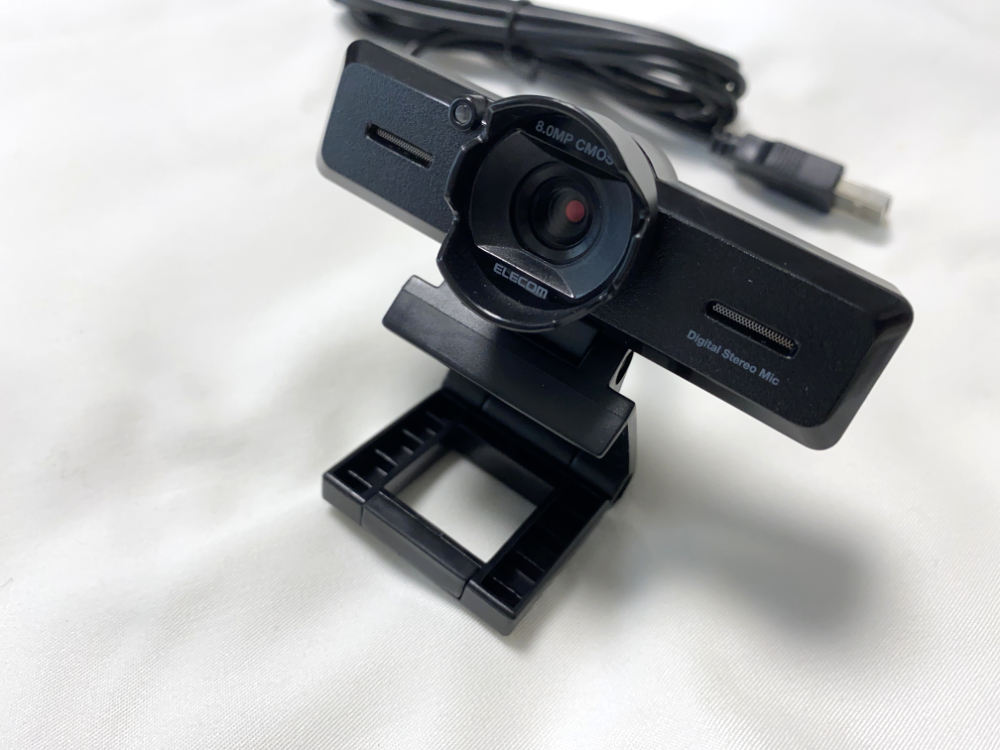 Windows PC用に800万画素のエレコム Webカメラ UCAM-980FBBKを買って