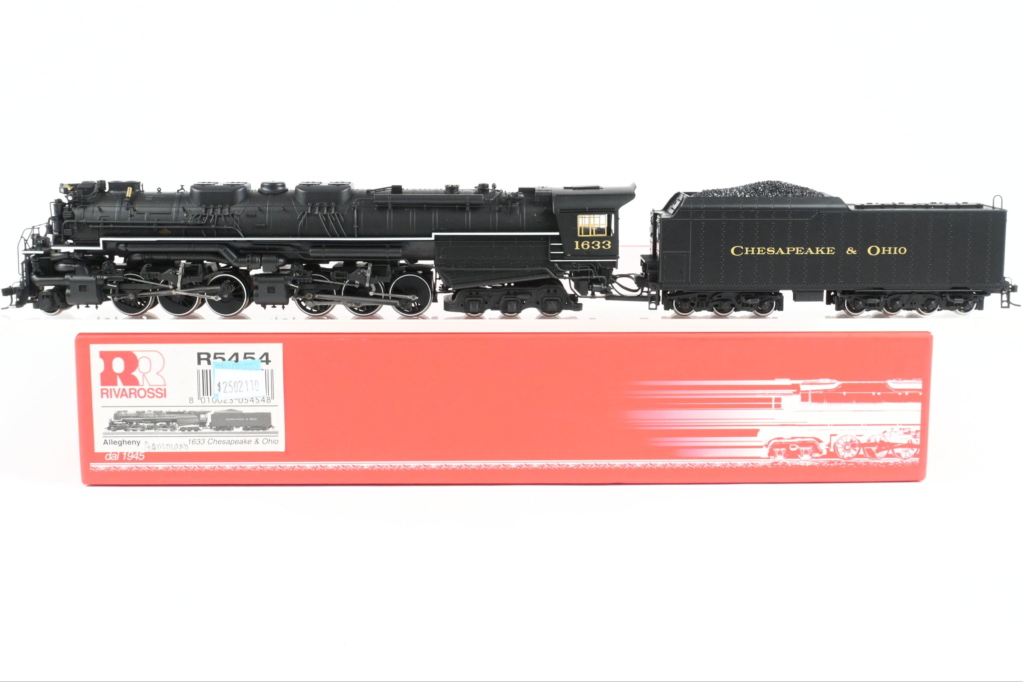 HO Rivarossi C&O - Chesapeake & Ohio Allegheny 2-6-6-6 FP #1633 w