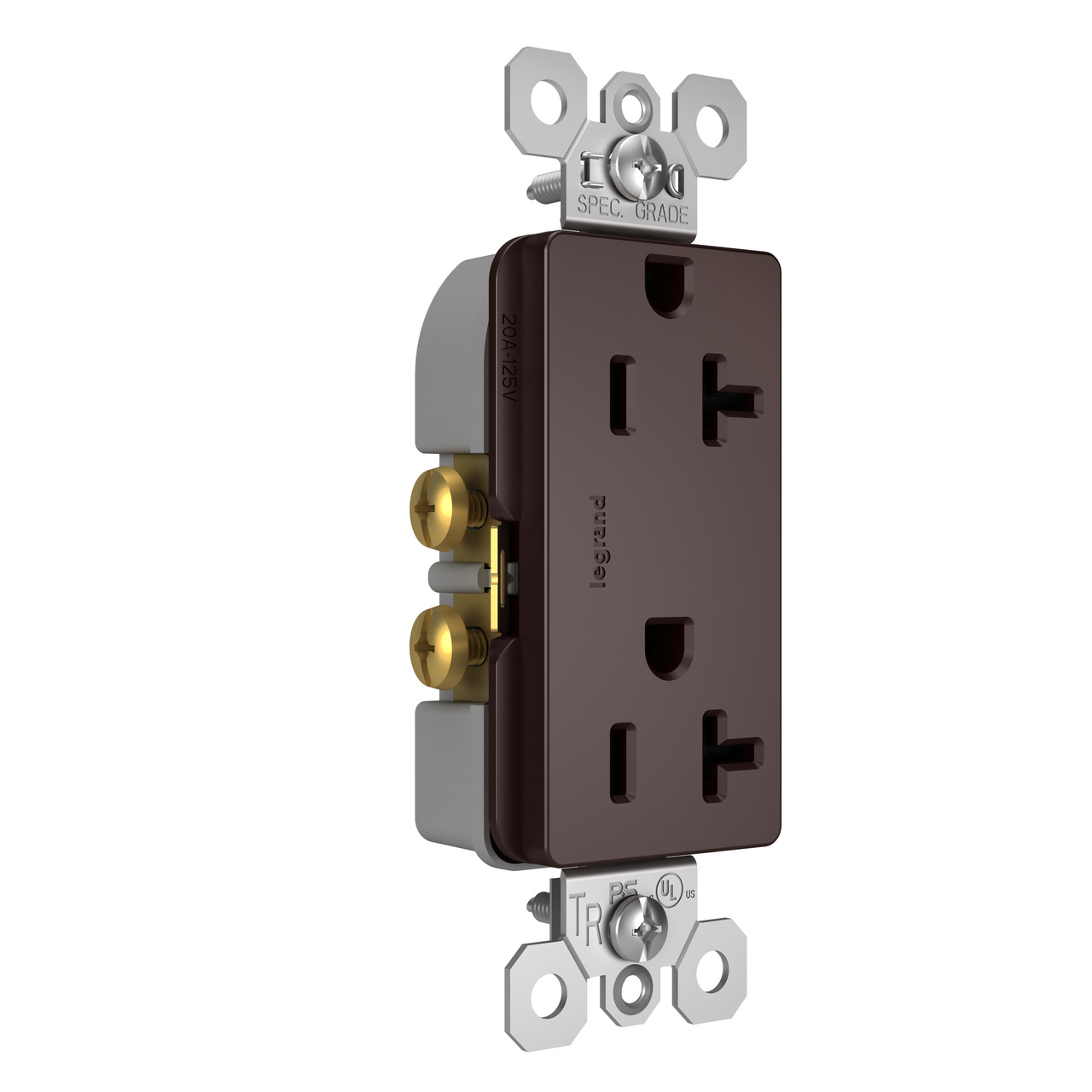 radiant Spec-Grade 20A Tamper-Resistant Wall Outlet