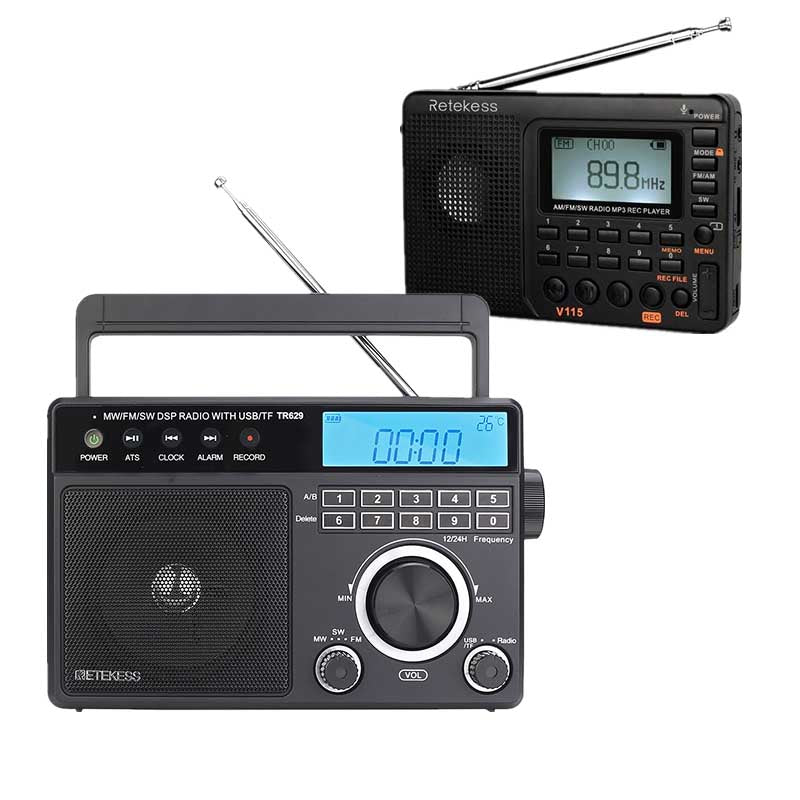 RETEKESS TR629 FM、AM、SWラジオ ポータブルラジオ バンドラジオ
