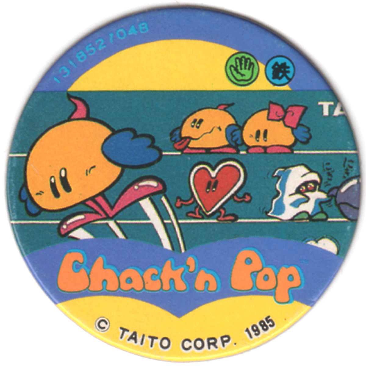 タイトー「ちゃっくんぽっぷ」ファミコンめんこ/TAITO 