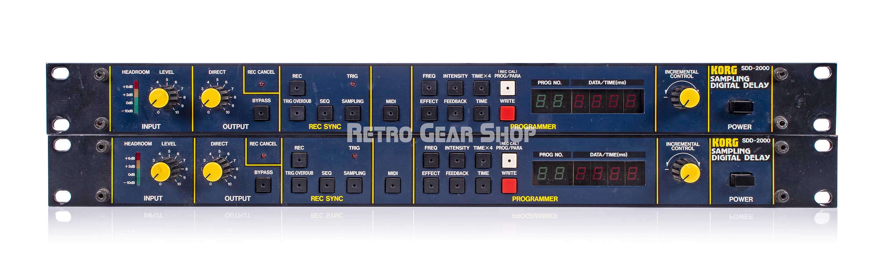 Korg SDD-2000 Sampling Digital Delay Pair Effect Unit Vintage Rare