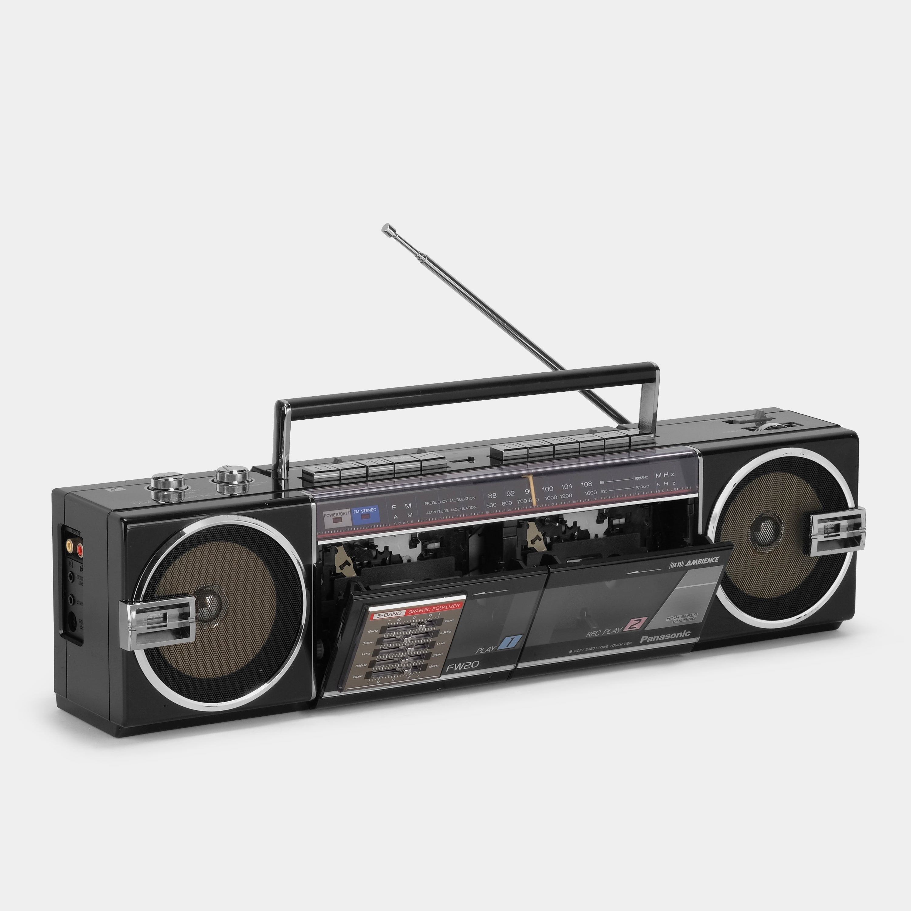Panasonic RX-FW20 AM/FM Stereo Boombox Cassette Recorder and Player