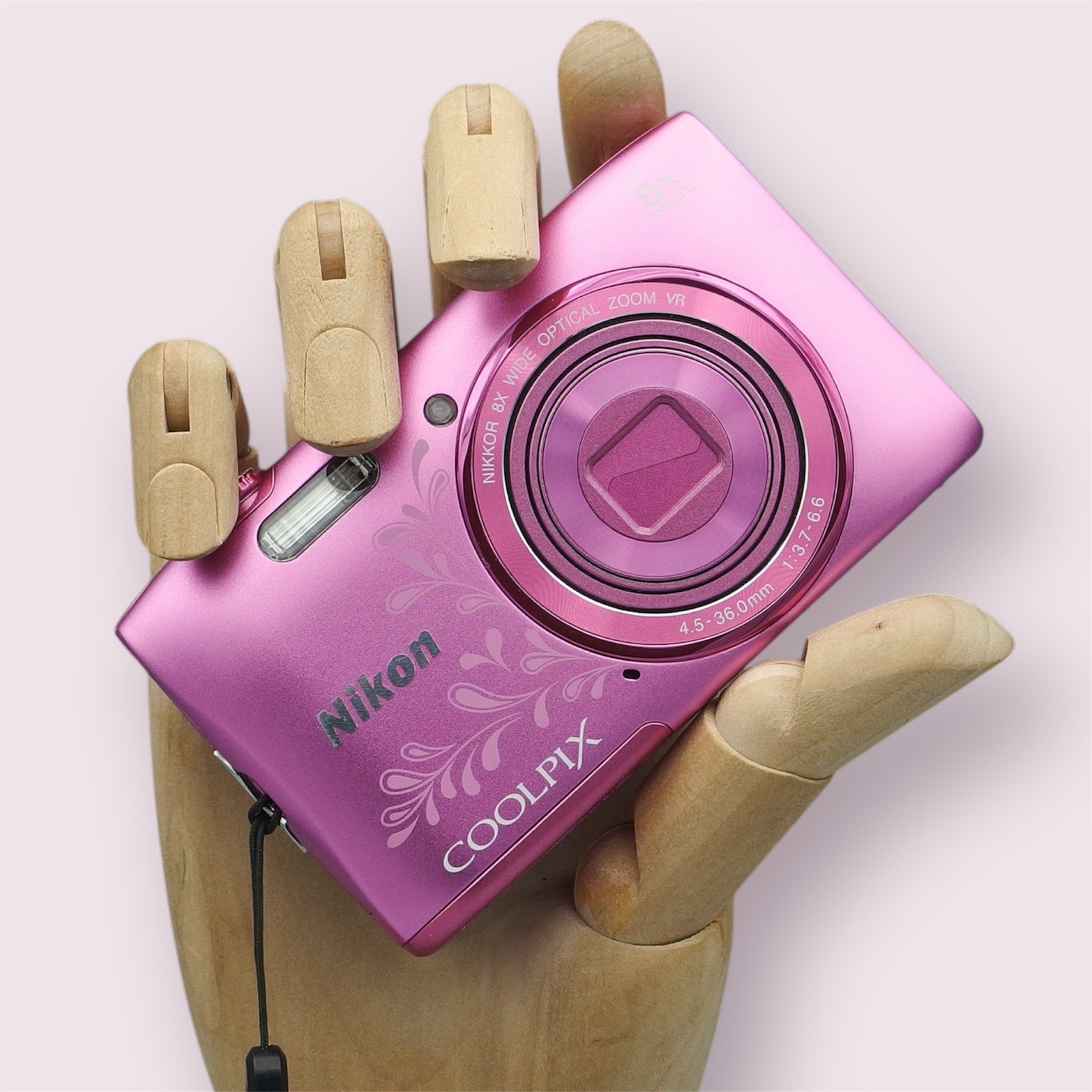 Nikon Coolpix S3600 Digital Camera | 20.1MP CCD, 8x Zoom, Floral