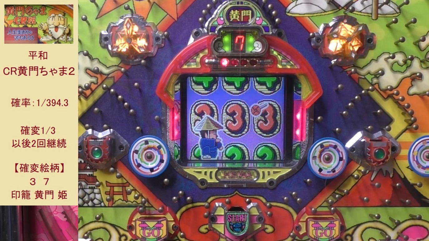 CR黄門ちゃま2】平和の2回ループ確変機（レトロパチンコ）