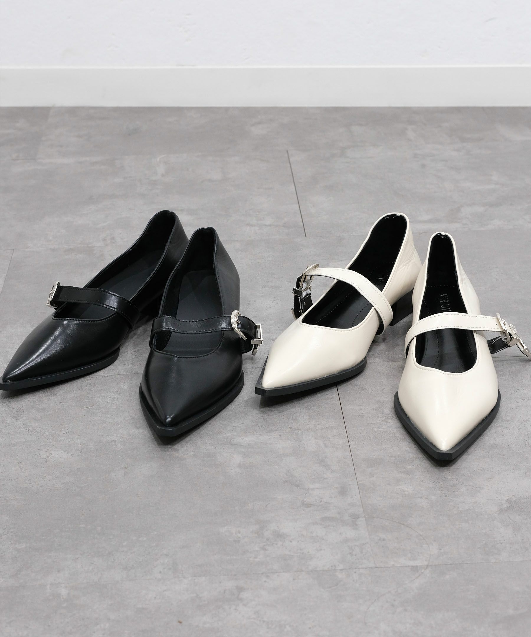 square toe mule | Reurie'（レウリィ）