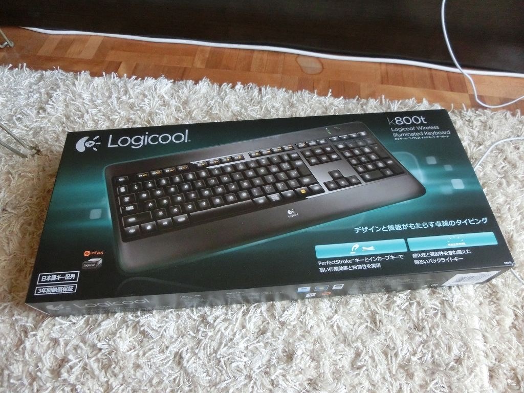 デザインが良くて使いやすいロジクールのフルキーボードK800t