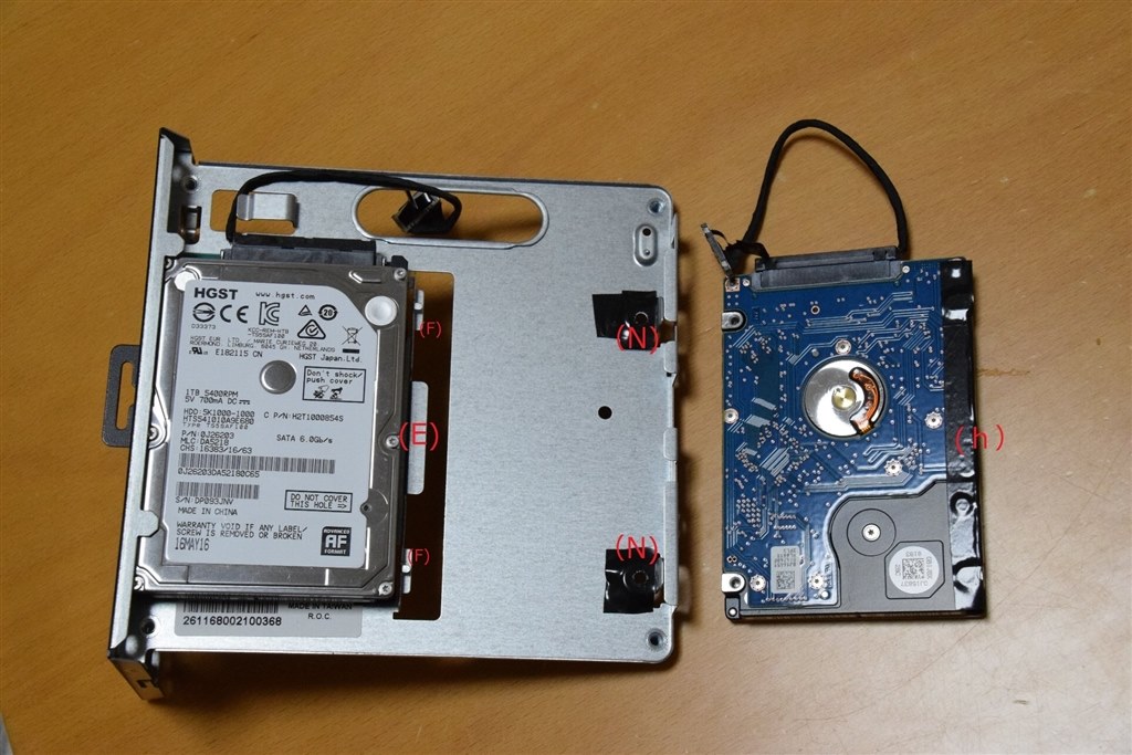 小型でコスパいい （2.5'HDD取付けは要注意）』 ASRock DeskMini 110/B