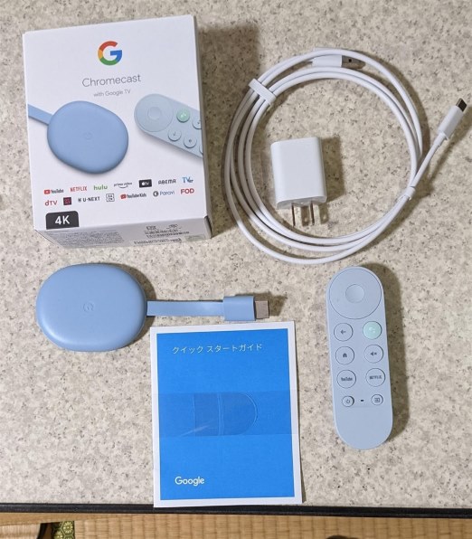 Google Chromecast with Google TV (4K) GA01919-JP [Snow]投稿画像