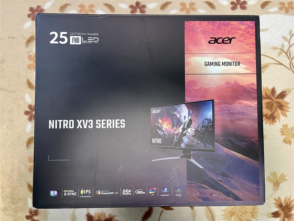 FPSと音ゲーに最適です。』 Acer Nitro XV253QXbmiiprzx [24.5インチ