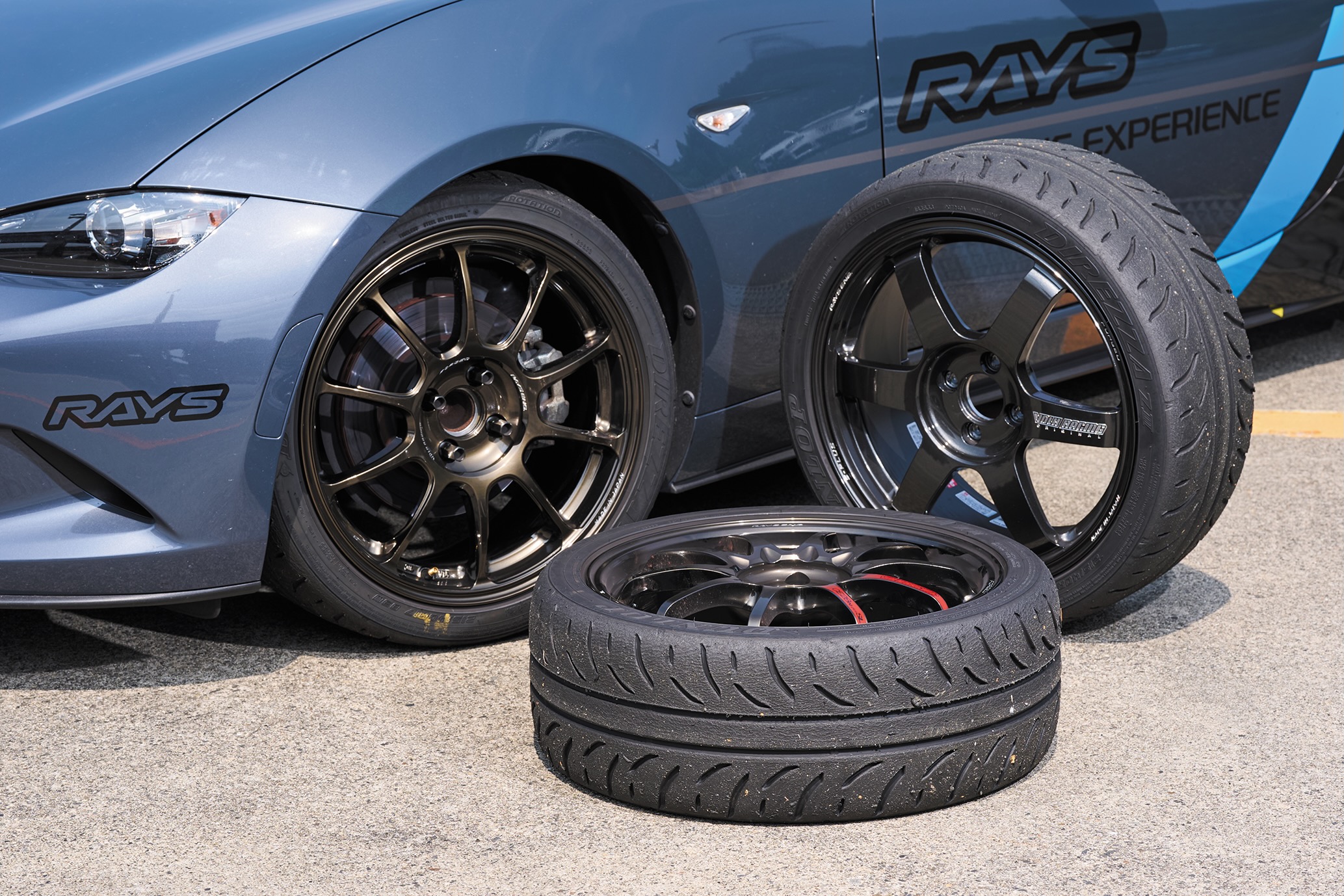 ND5RC ROADSTERで RAYS VOLK RACING 乗り比べ - REVSPEED