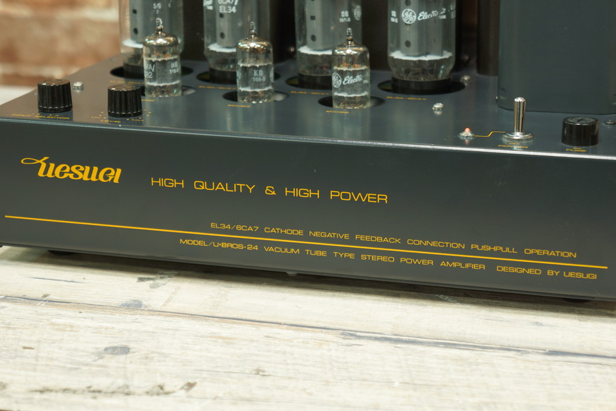 UESUGI U-BROS-24 EL34/6CA7 PP ステレオパワーアンプ 45W(4,8,16Ω