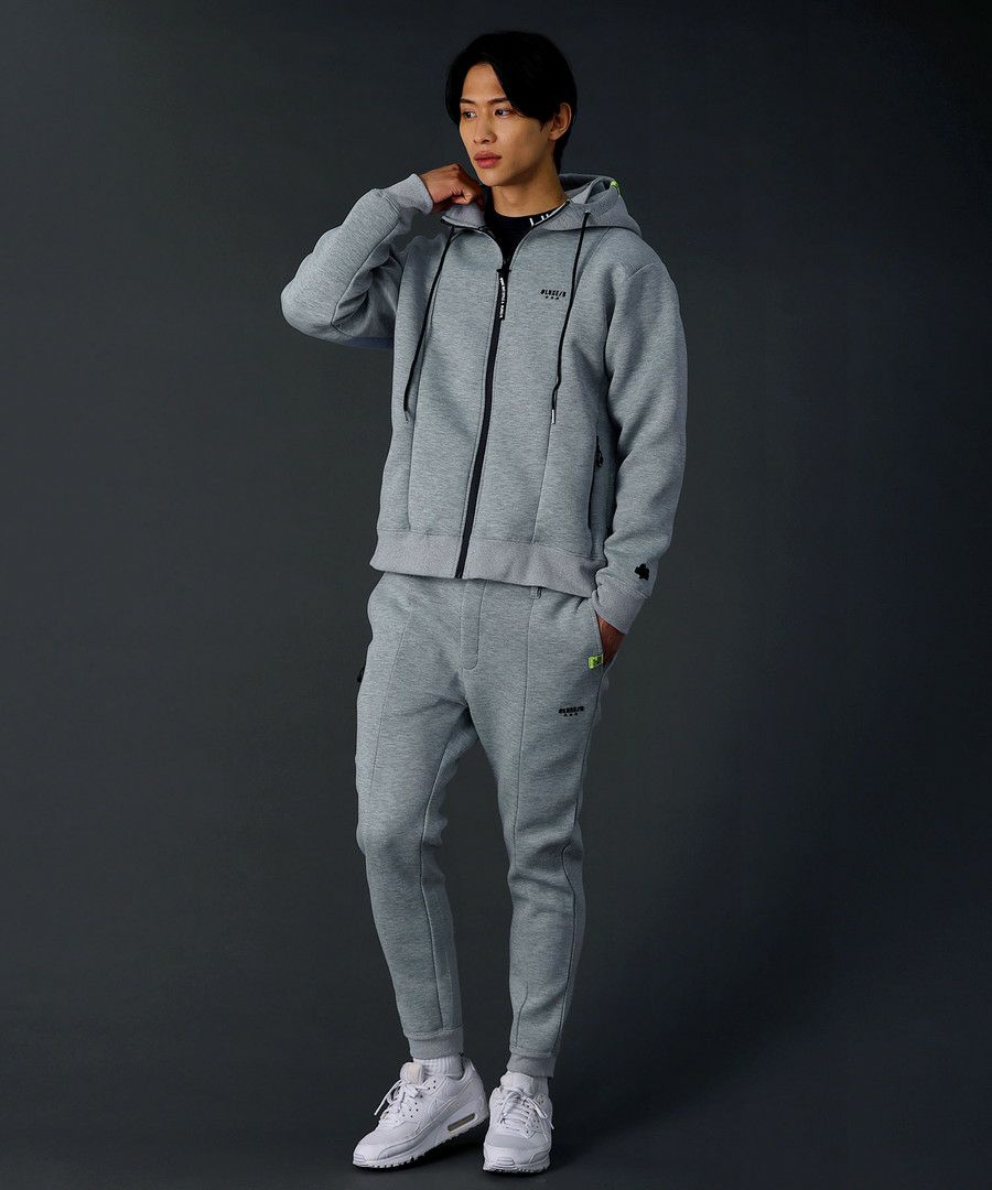 止水ジップスポンジボンディングジップアップパーカー | REZES