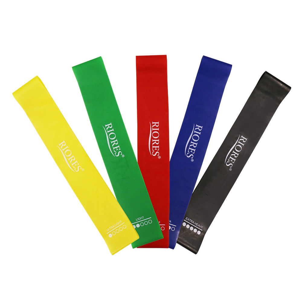 エクササイズバンド 強度別5本セット RIORES
