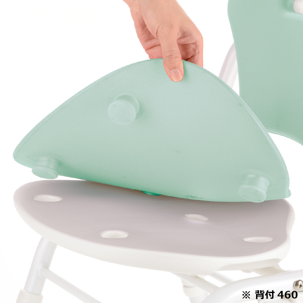 やわらかシャワーチェア クレオ折りたたみ(防カビプラス) 肘掛付520