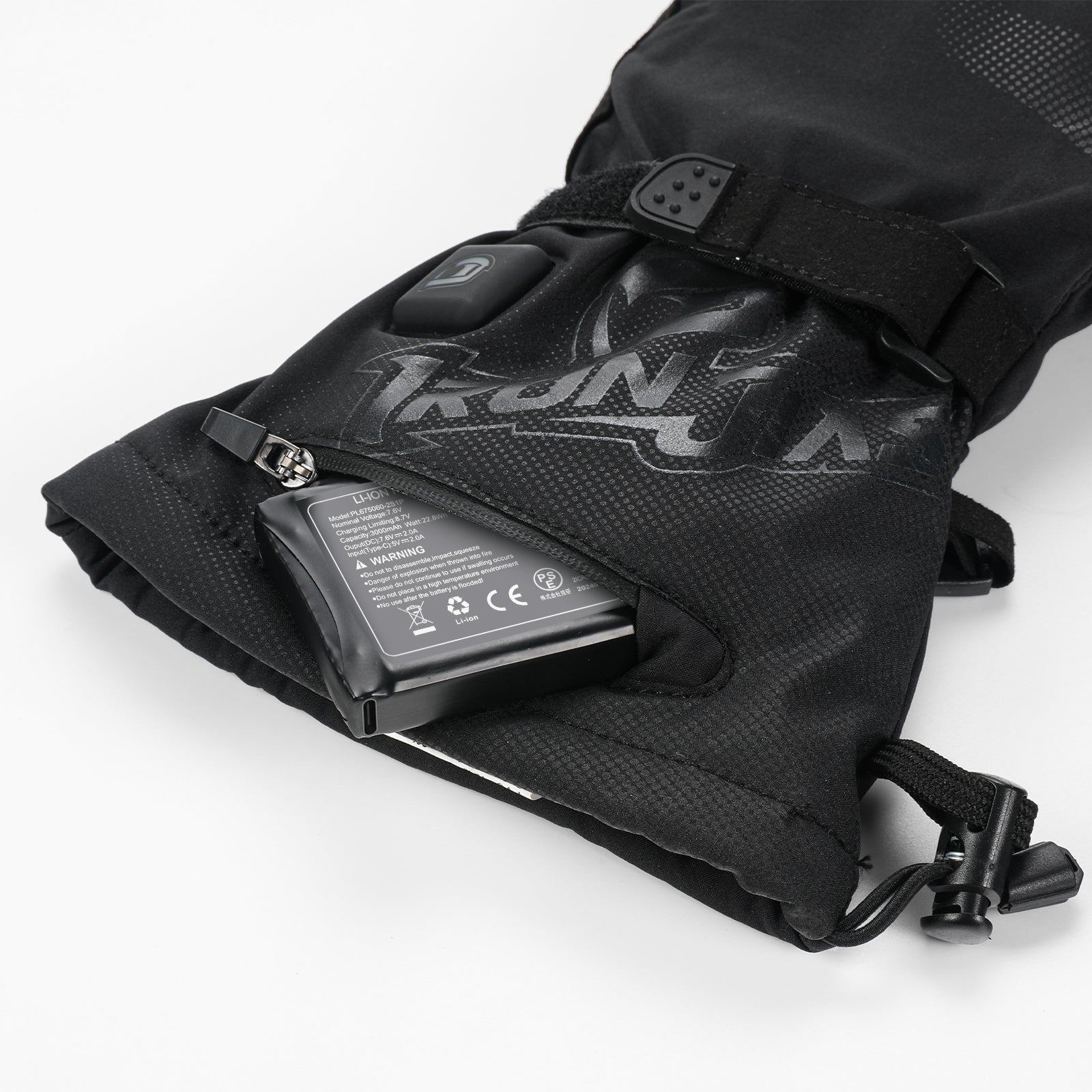 RIDEIRON 冬用防水 スマート電熱 バイク用グローブ| MG7501H