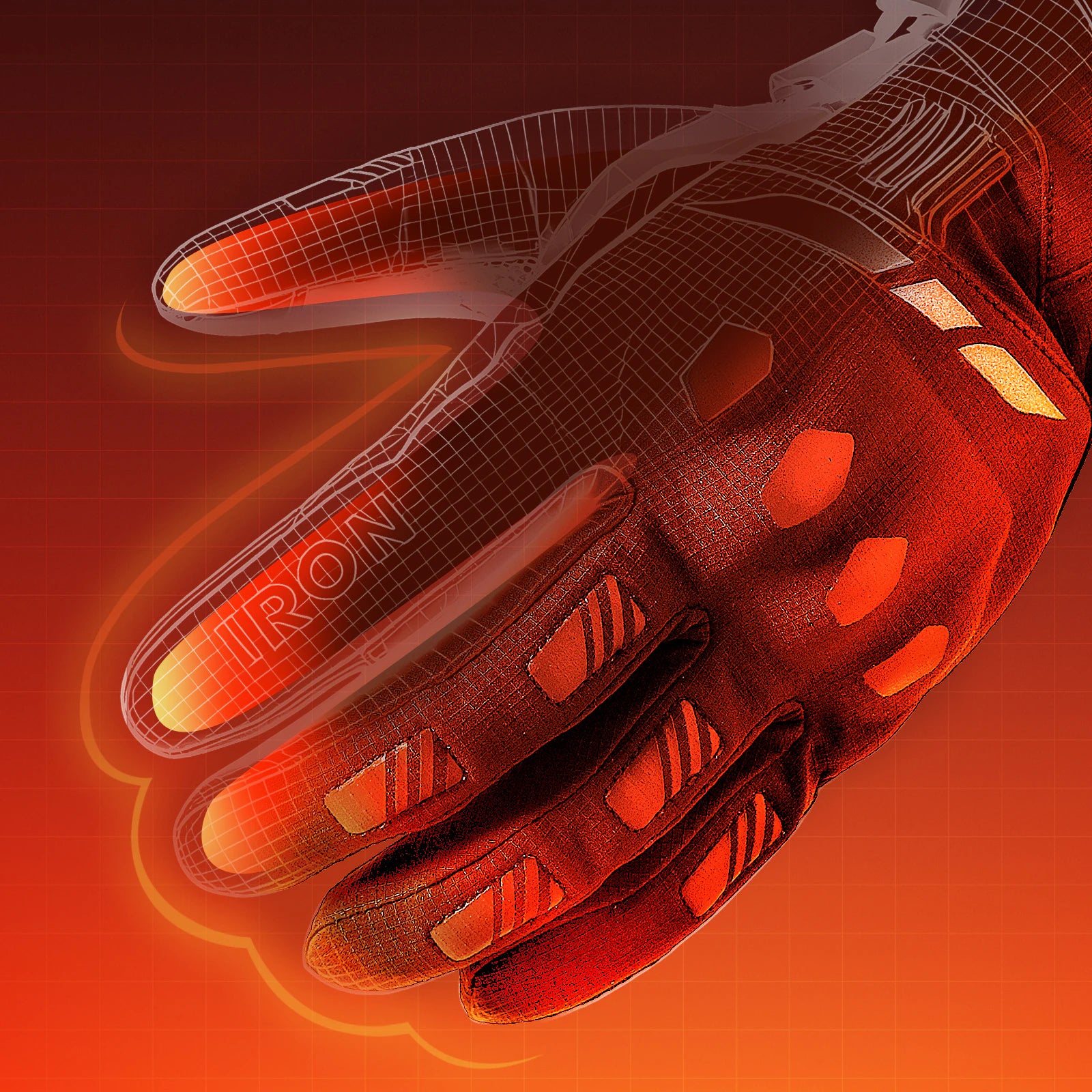 今季分完売】RIDEIRON 冬用防水 スマート電熱 バイク用グローブ| MG7502H