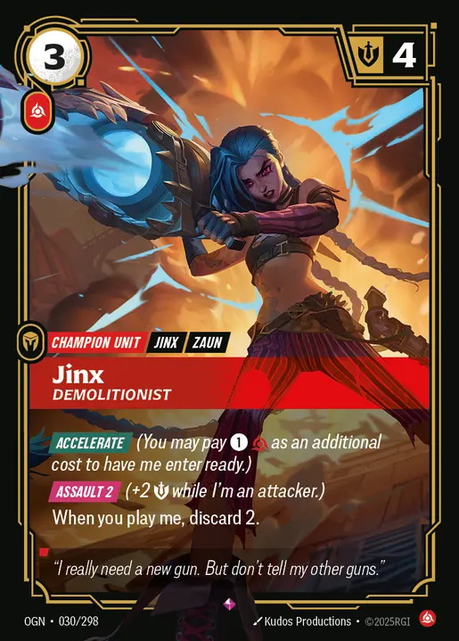 Fury Chaos Jinx Loose Cannon deck – Riftbound