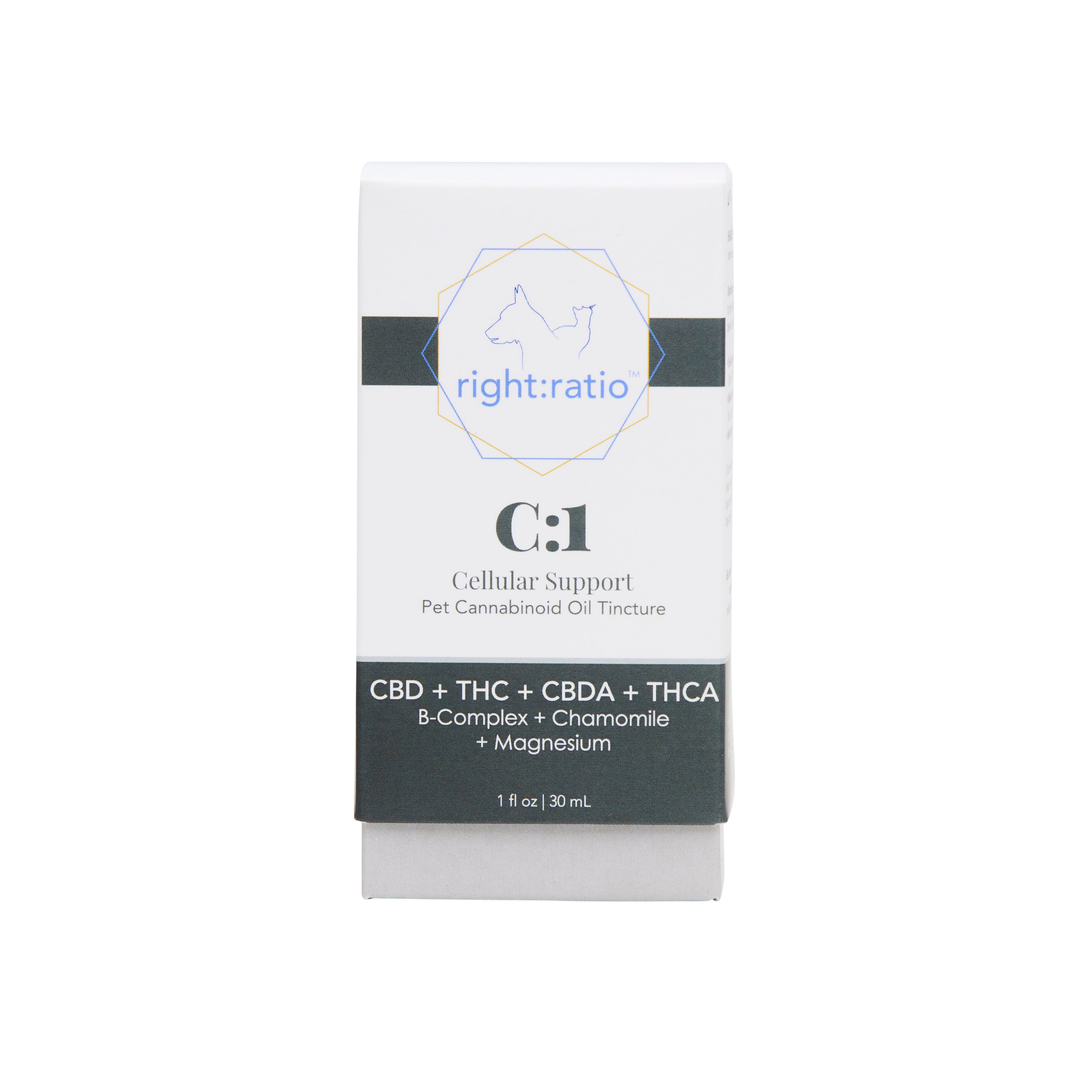 C:1 - Natural CBD Cellular Health Support for Pets – Right:Ratio CBD