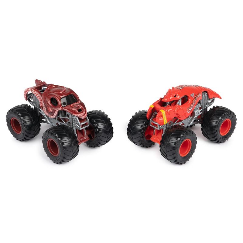 2 Carrinhos Octon8Er Vs Crushstation 1:64 - Monster Jam - Ri Happy