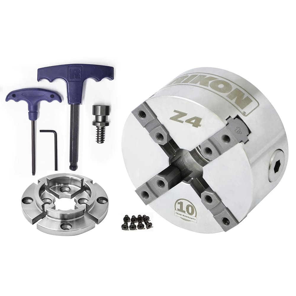 71-106: Z4 Chuck, 50mm Jaw, Woodscrew and Chuck Key - Insert Type