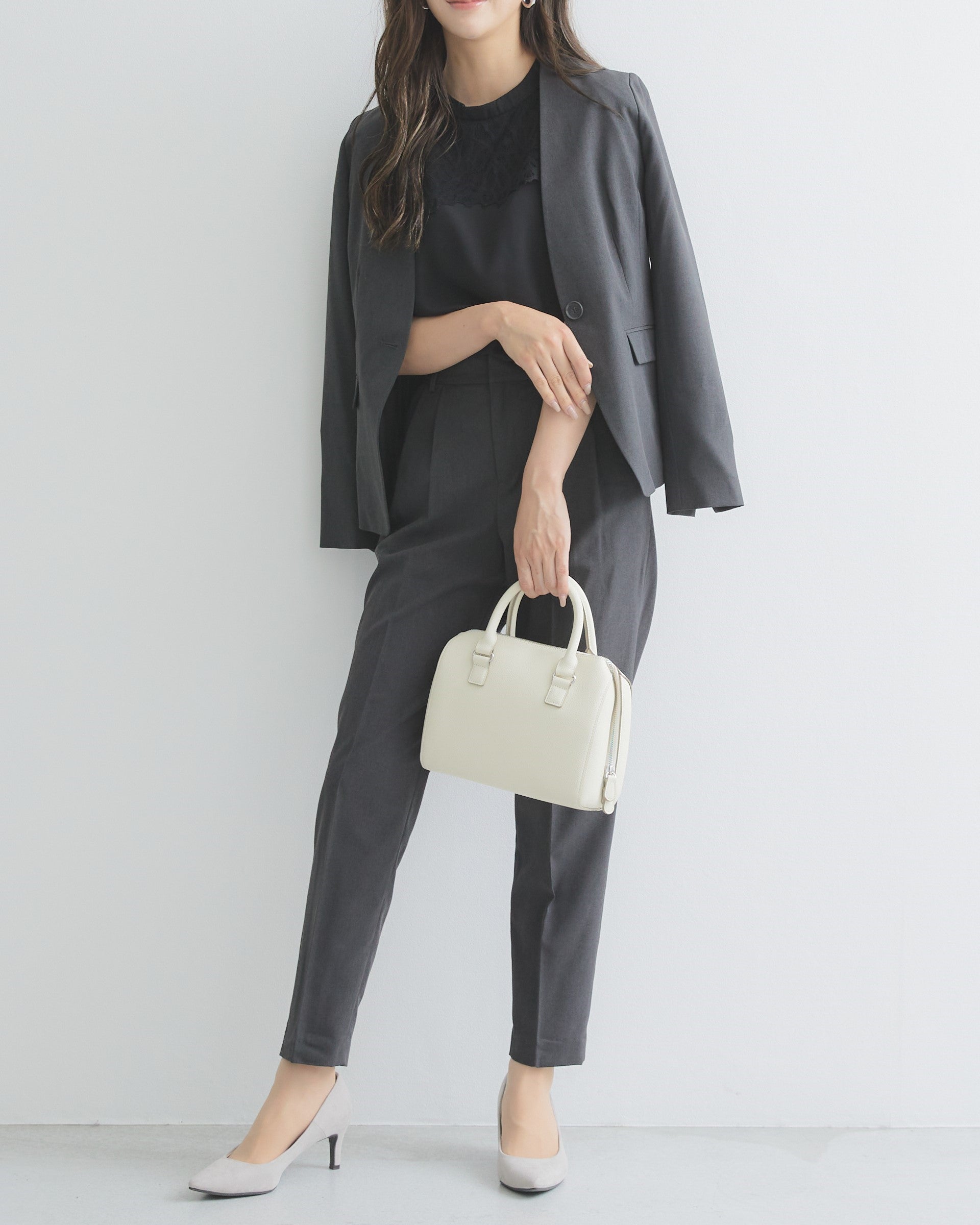 洗える2点セットスーツ ─ジャケット+パンツ─