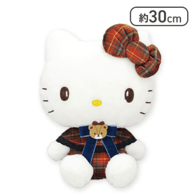 ハローキティ】ハローキティ ティータイムパーティーBIGぬいぐるみ