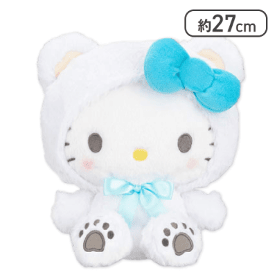 ハローキティ】サンリオキャラクターズ ホワイトベアドールBIGタイプ