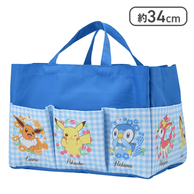 ブルー】ポケットモンスター プラチナムザッカポケット付収納バッグ