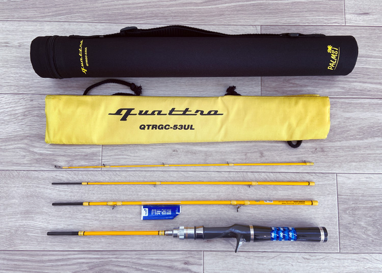 パームスクワトロ】真っ黄色のベイトパックロッドを買ってみた【QTRGC