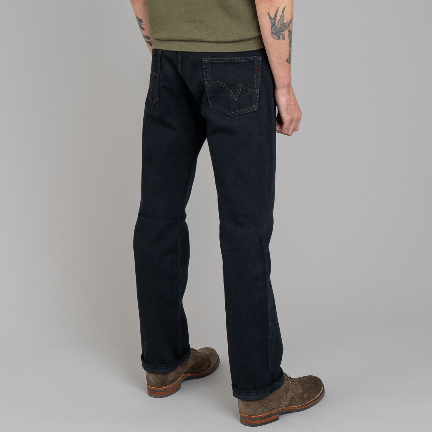 IH-634S-B 21oz Indigo Overdyed Black Selvedge - Iron Heart |R&H