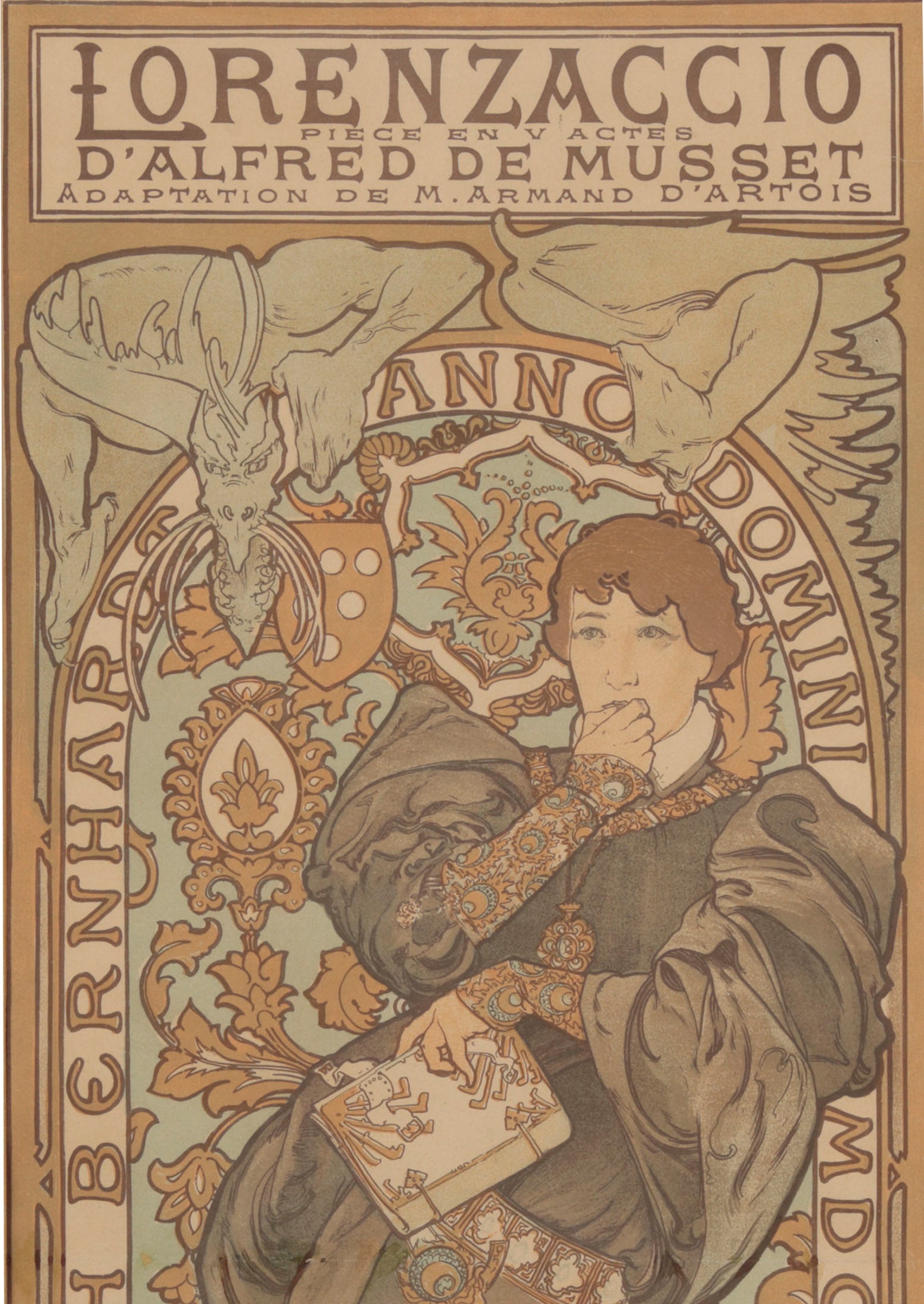 アルフォンス・ミュシャ ≪ロレンザッチオ 改訂版≫ 1897年 ｜絵画