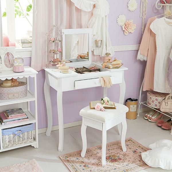 ドレッサーテーブルの通販｜ロマプリ（ロマンティックプリンセス）