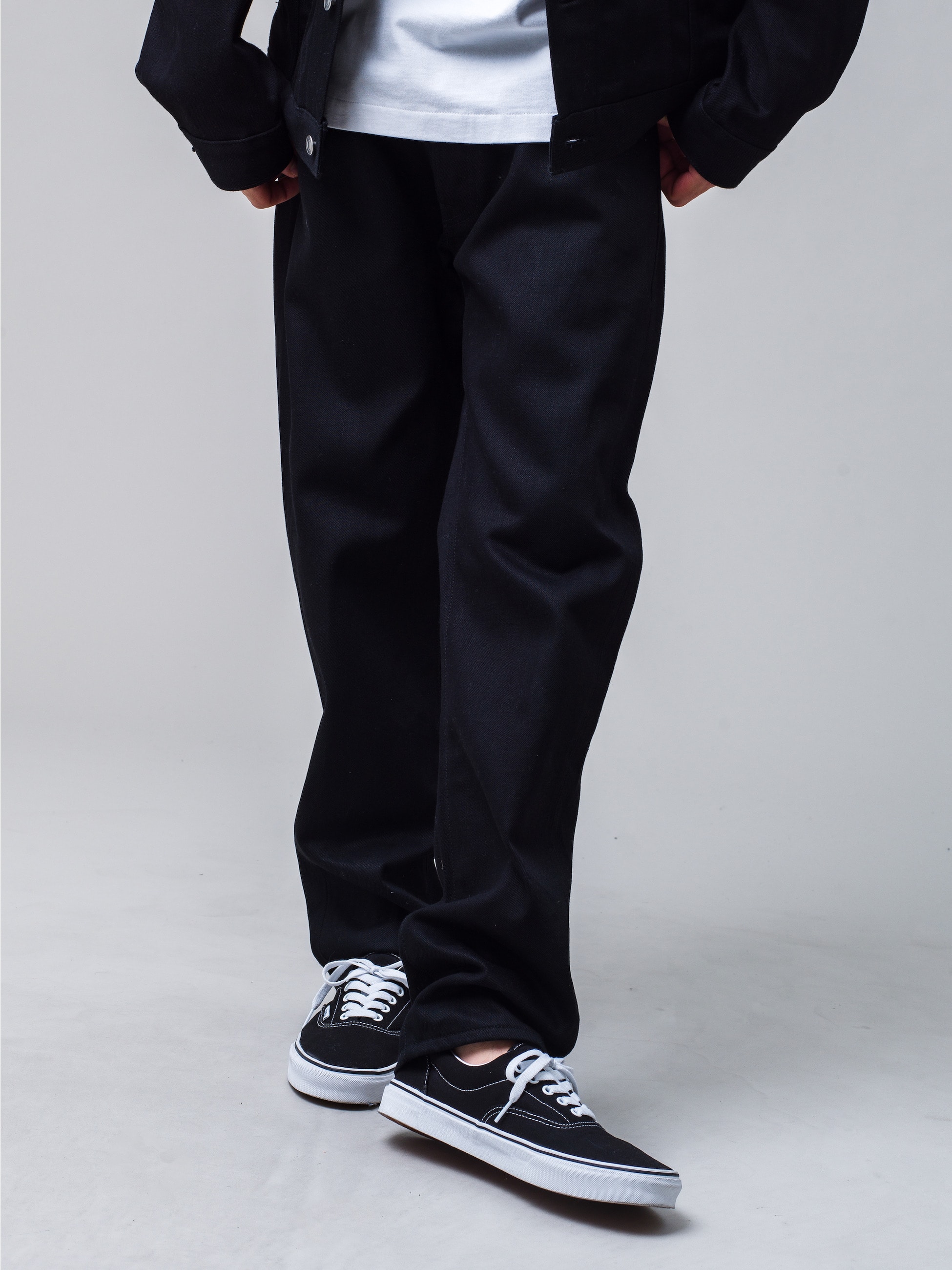 スタンフォード ブラックデニム ストレートフィット パンツ｜RHC