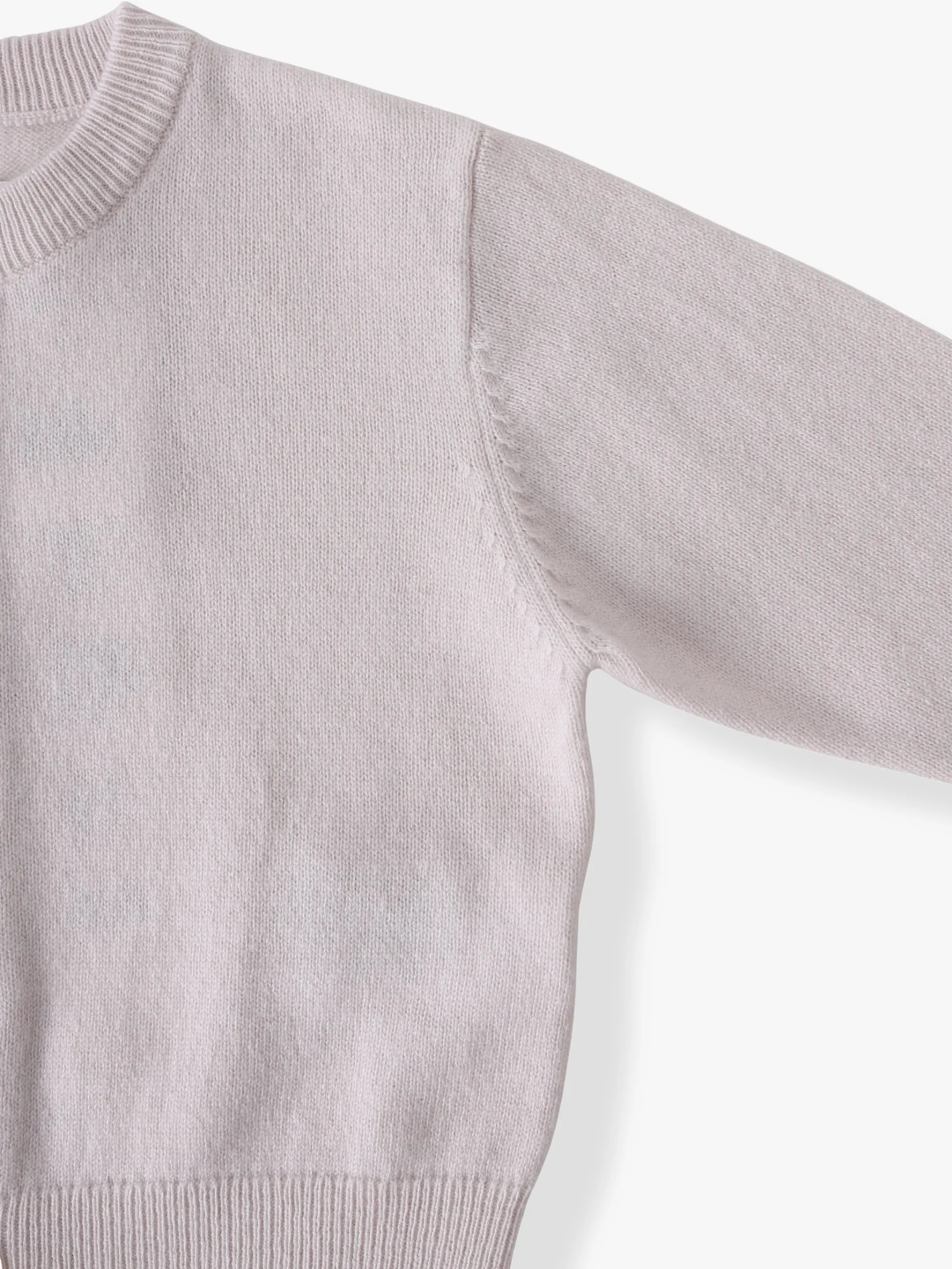 カシミヤ ボタンアップ カーディガン（ホワイト/ピンク）｜extreme