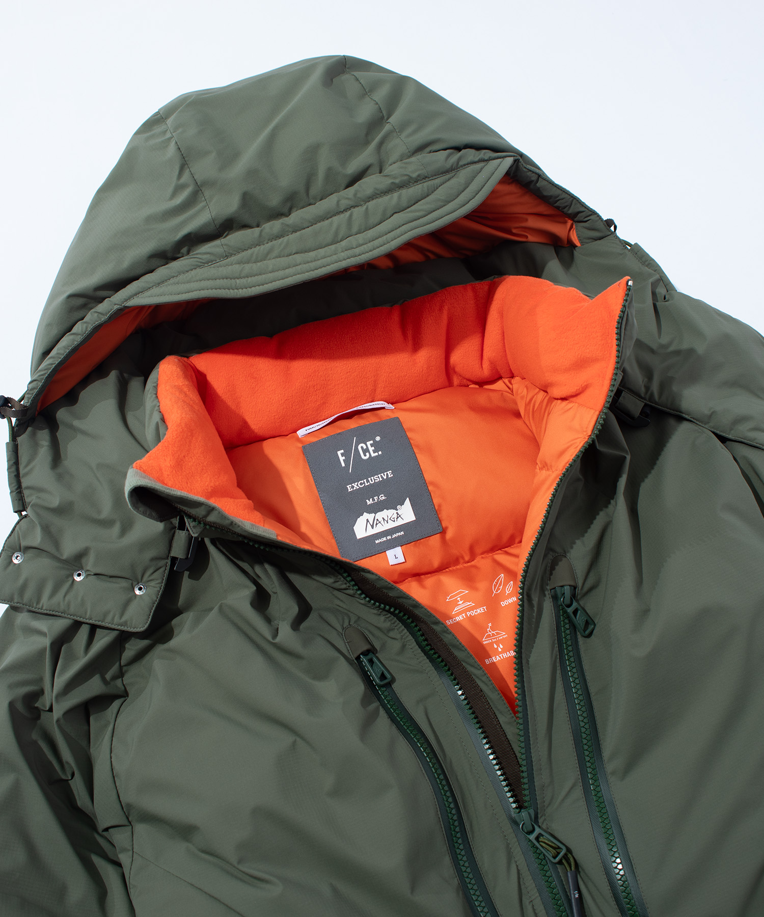 F/CE. × NANGA FT DETACHABLE HOODIE BOMB JK / エフシーイー × ナンガ