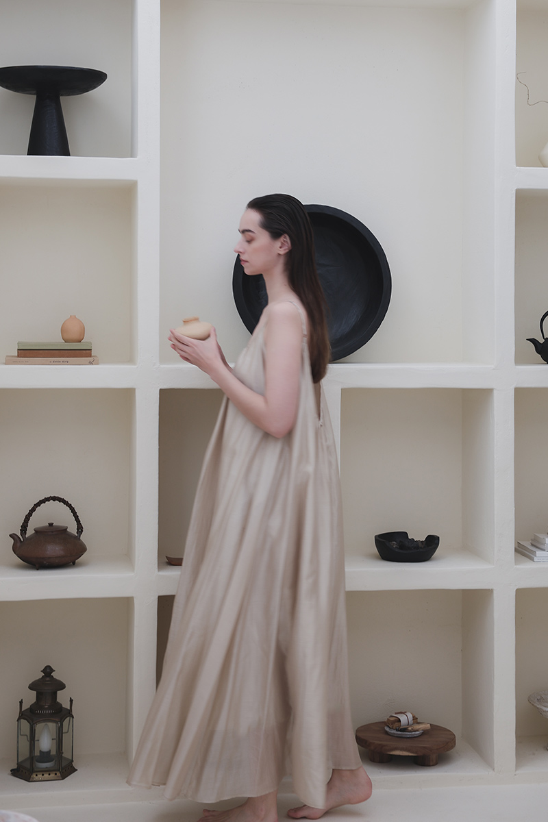 room306 CONTEMPORARY / Sheer Back Open Camisole One-piece