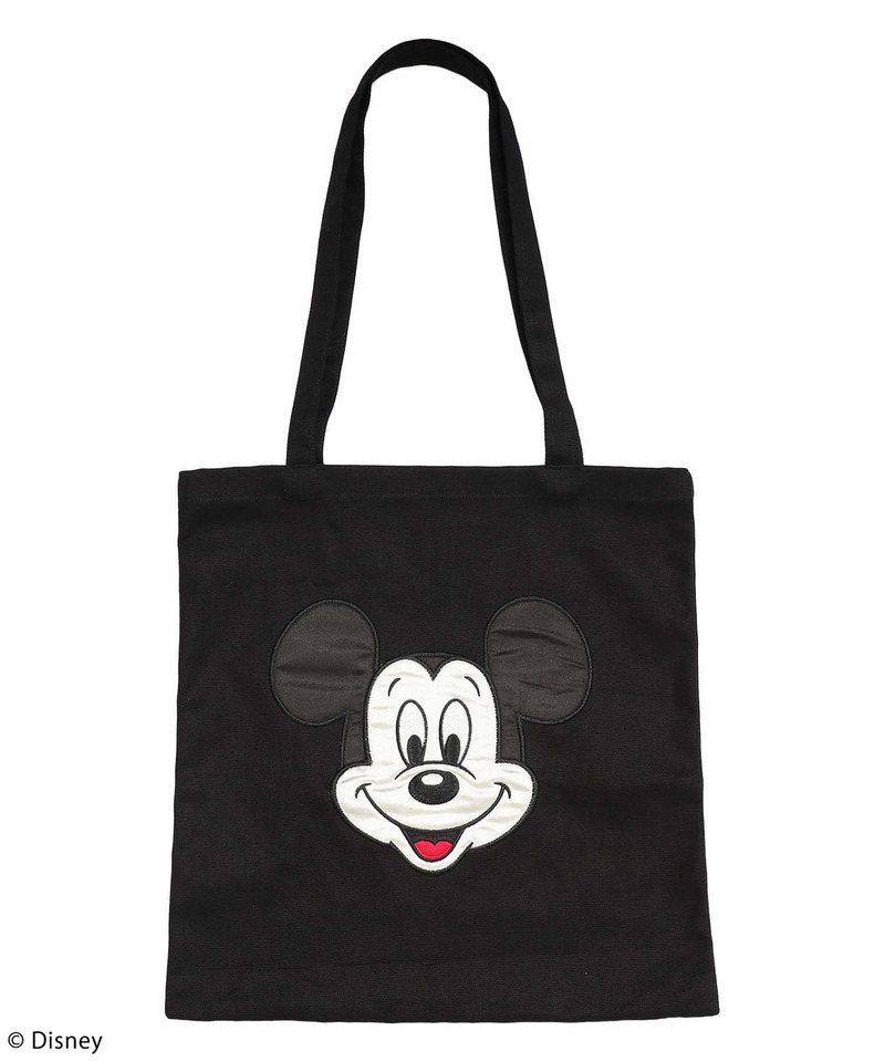 Disney/ディズニー/ミッキーマウス】サテン刺しゅうトートバッグ