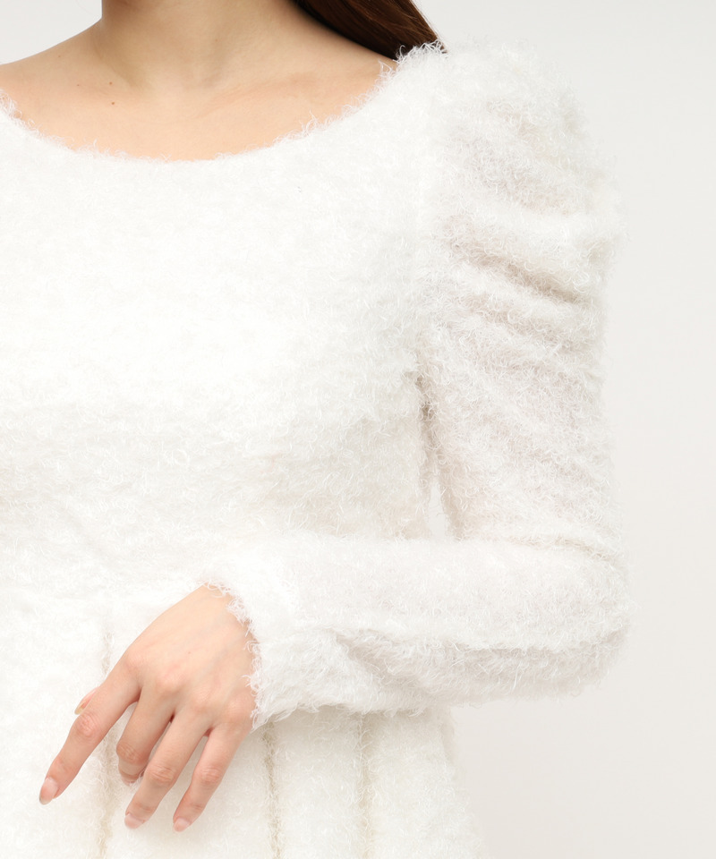 カールボア長袖ペプラムトップス｜ROYAL PARTY ロイヤルパーティー