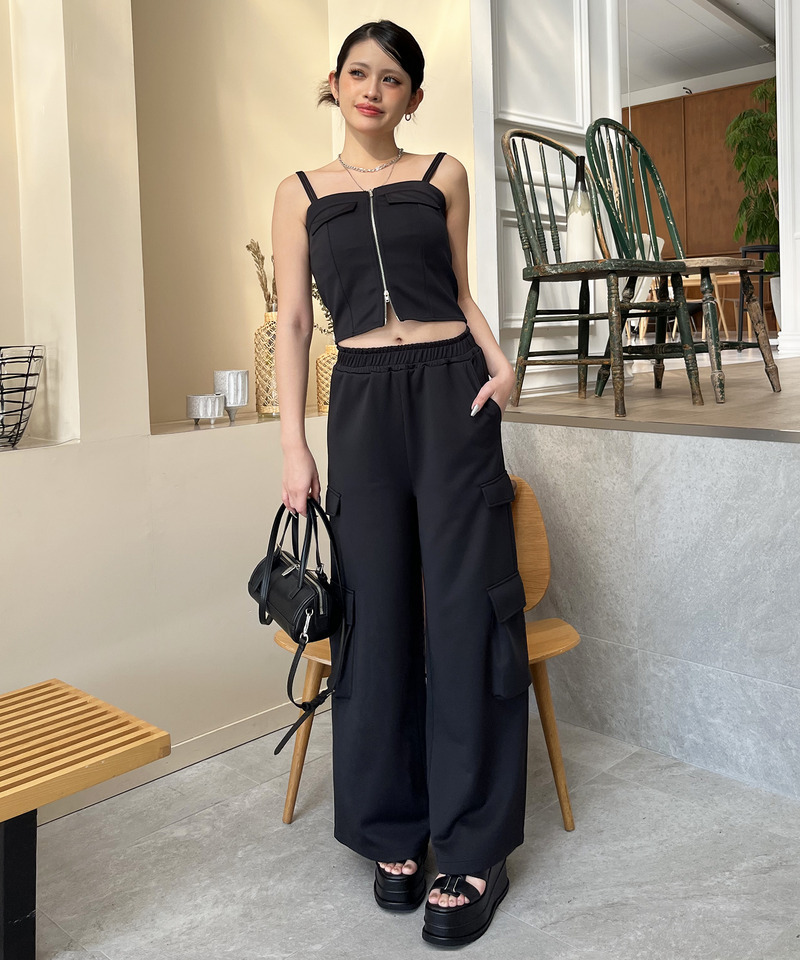 ダブルZIPキャミパンツセットアップ｜SPIRALGIRL スパイラルガール