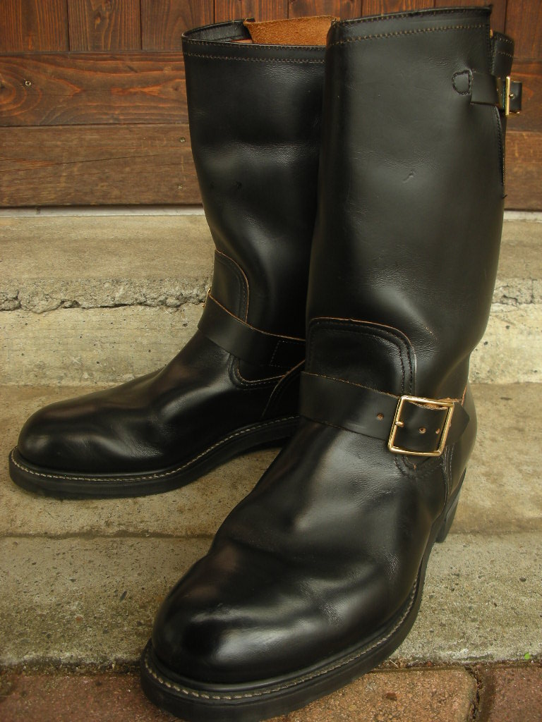 1980'S DEADSTOCK HY-TEST ENGINEER BOOTS SZ/8-1/2D - ROCK-A-HULA