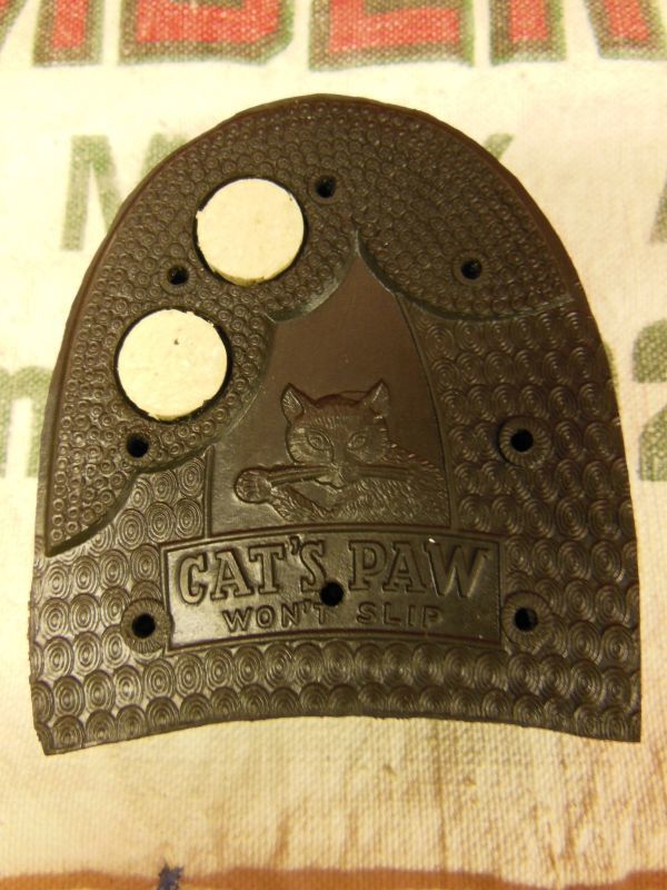 NOS CAT'S PAW RUBBER HEELS/WHOLE/9-10/NEUTRAL/箱入デッドストック