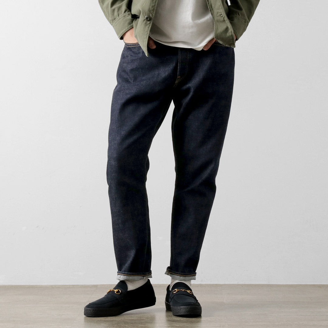 SANCA（サンカ） 15.5オンス デニム テーパード 5Pパンツ｜ROCOCO