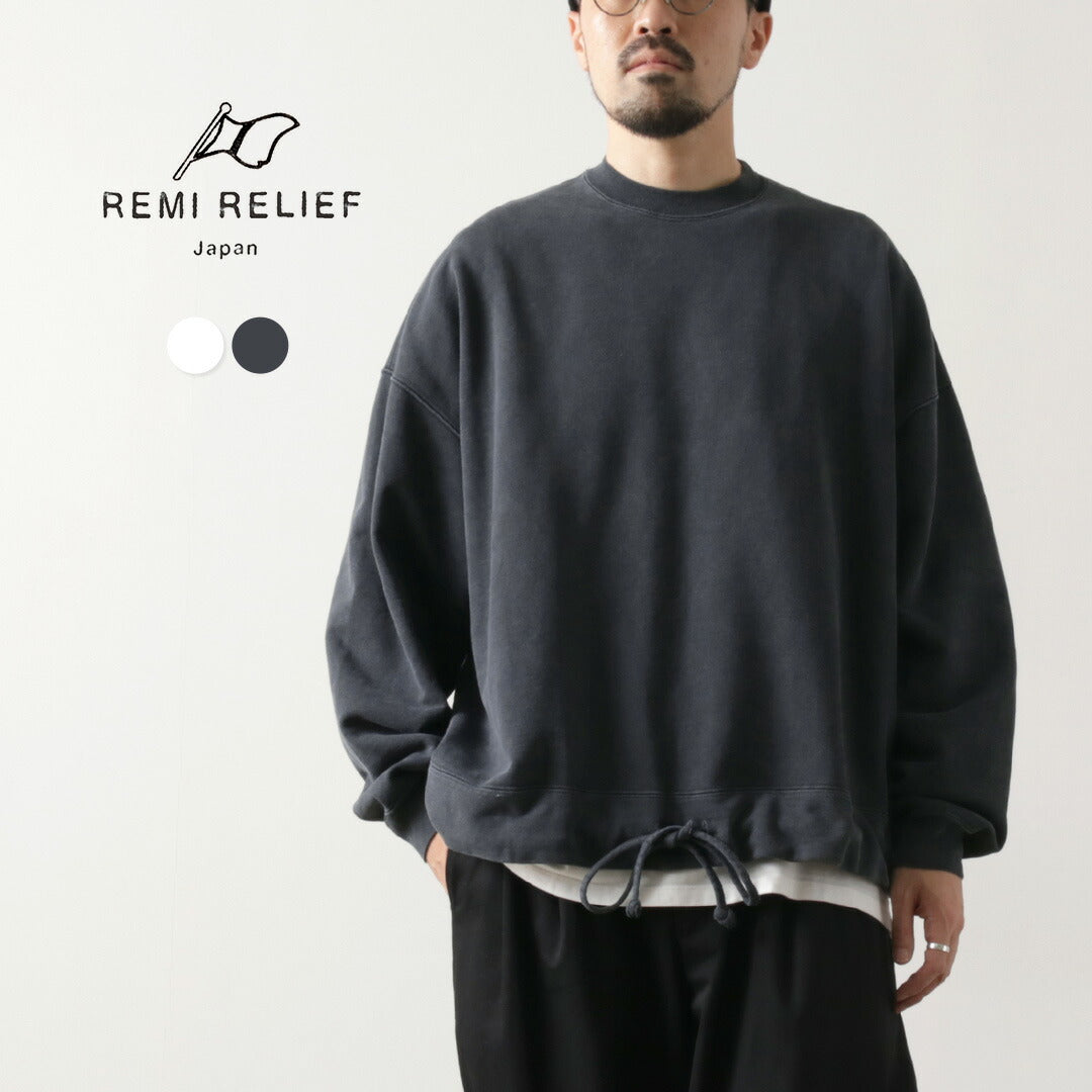 REMI RELIEF（レミレリーフ） SP加工裏毛アウトドアBIGサイズクルー