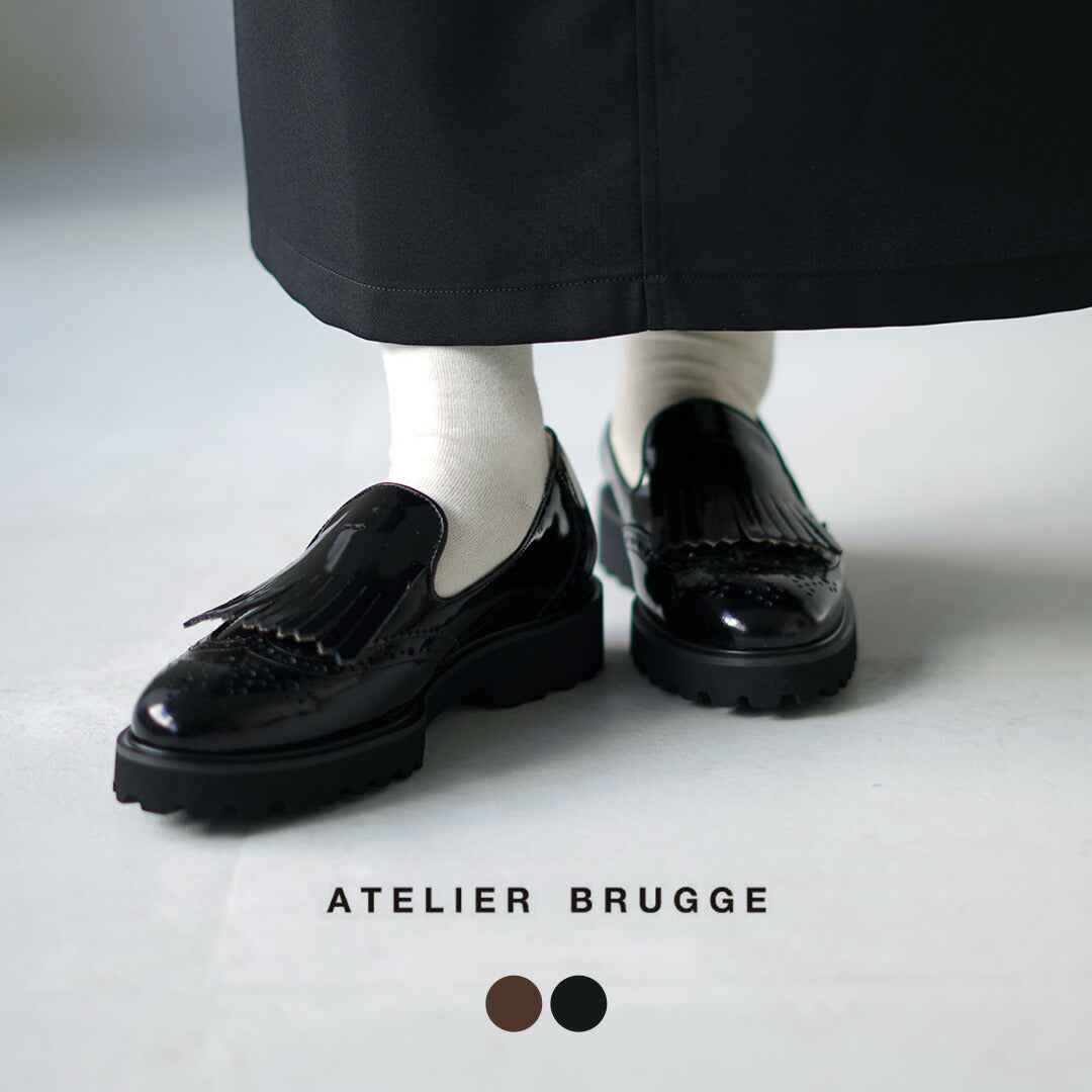 ATELIER BRUGGE（アトリエブルージュ） キルトメダリオン シューズ