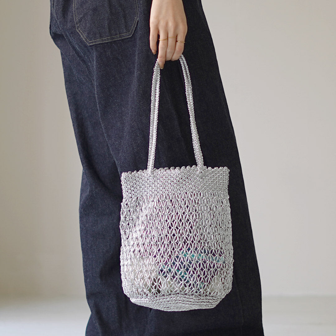 BAGMATI（バグマティ） メッシュ コード編みバッグ METALIC LUREX